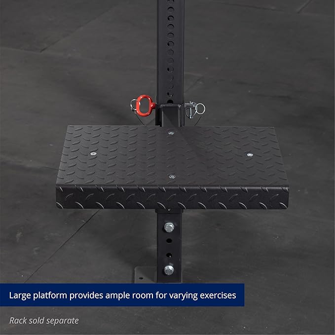 Titan Fitness X-3 Series Rack Mounted Step-Up Platform, 22" x 15" Diamond Plate Platform
