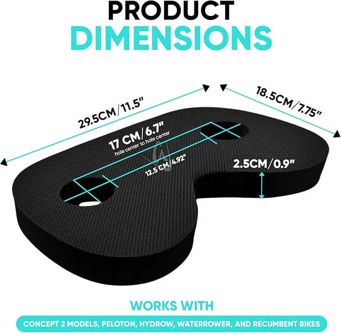 Godfrey Booster Rowing Boat Seat Pad for Men & Women - Anti-Slip Rower Pad for in-Boat, Concept2, Water Rowers & Rowing Machines