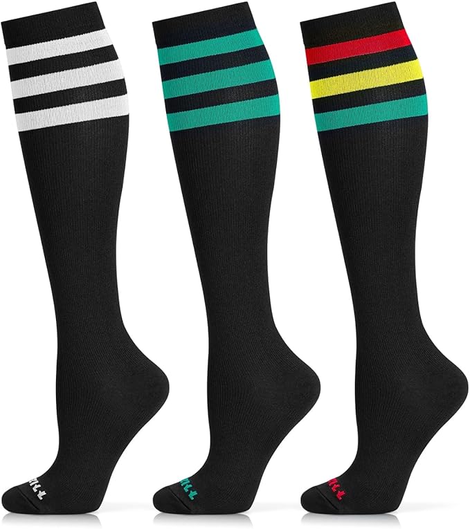 NEWZILL Medical Compression Socks for Women & Men Circulation 20-30 mmHg, Best Support for Running Athletic Cycling Nursing Travel Work and Fitness