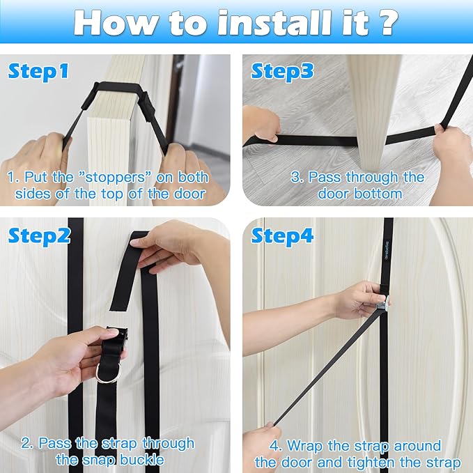 Brebebe Door Anchor Strap for Resistance Bands…