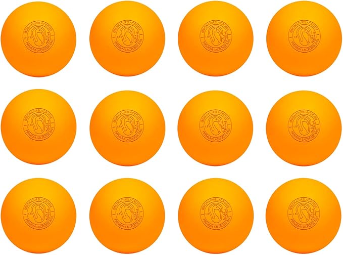 Signature Lacrosse Ball Set - Packs of 2, 4, 8, 12, and 120 - No Chemical Smell Massage Balls, Myofascial Release Tools, Back Roller, Muscle Knot Remover