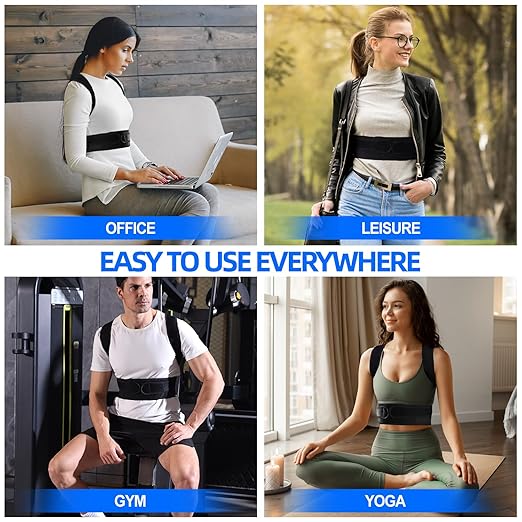 IYDoaMea Posture Corrector for Women and Men ( Order A Size Up ) Upgraded Back Brace Support, Adjustable Shoulder Straightener for Improving Back Posture, Relief for Upper and Lower Back, Lumbar, Neck, Shoulder Pain (XL(39.3~45.2))
