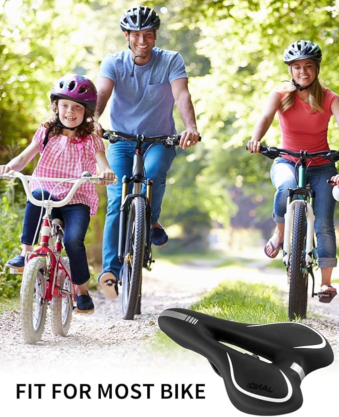 MSDADA Gel Bike Seat Bicycle Saddle for Men & Women, Waterproof Bicycle Seat Comfortable Soft Cushion