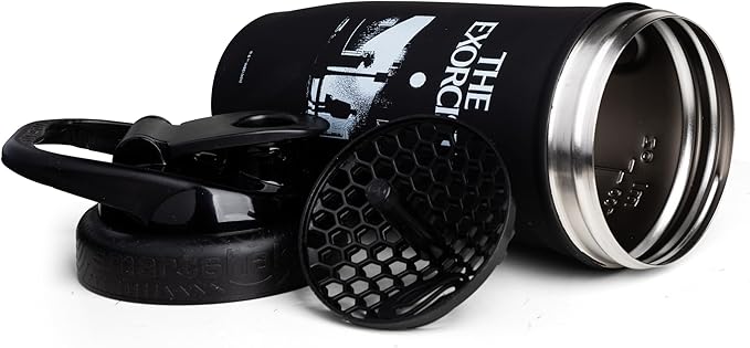Smartshake Reforce Stainless Steel Protein Shaker Bottle 900 ml | 30 oz - Leakproof Screw-on Lid - BPA Free – Unisex - Non Insulated (The Exorcist)