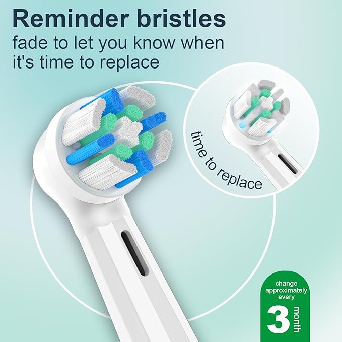 6 pcs iO Replacement Heads Compatible with Oral B iO,iO Series Electric Toothbrush Heads Compatible with Oral B iO 2/3/4/5/6/7/8/9/10,Medium Bristles for Effective Plaque Removal(White)