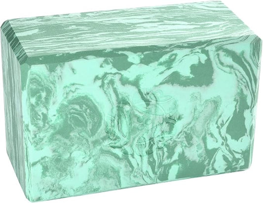 Hugger Mugger 4 in. Foam Yoga Block - Strong and Stable, Beveled Edges for Comfort, Most Favored Block Size, Helps with Alignment and Support in Many Poses