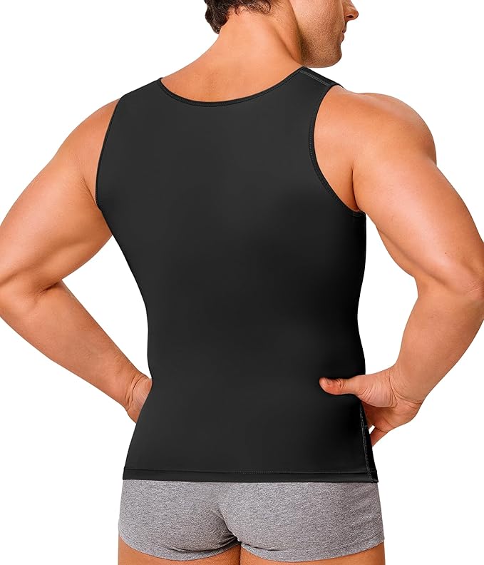 Gotoly Men Compression Shirt Shapewear Slimming Body Shaper Vest Undershirt Tummy Control Tank Top