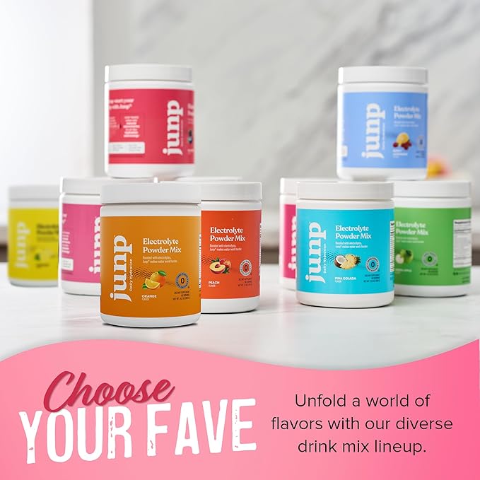 JUNP Electrolytes Powder No Sugar No Carbs, Wild Berry Fruit Flavor Keto Electrolyte Drink Mix - Potassium & Salt Hydration Powder Electrolytes, Zero Calorie Sugar Free Electrolyte Powder, 90 Servings