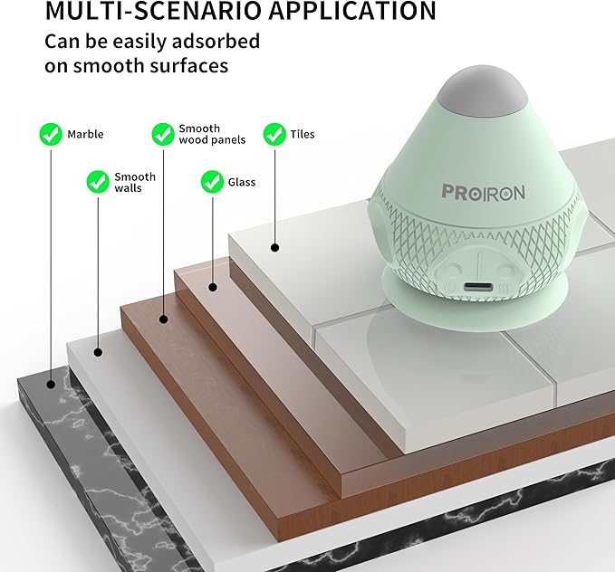 PROIRON Mountable Massage Ball Vibrating & Heating Hand Free,Deep Tissue Massage Trigger Point Therapy for Back Neck Feet Body, Myofascial Release Muscle Soreness & Joint Pain Relief
