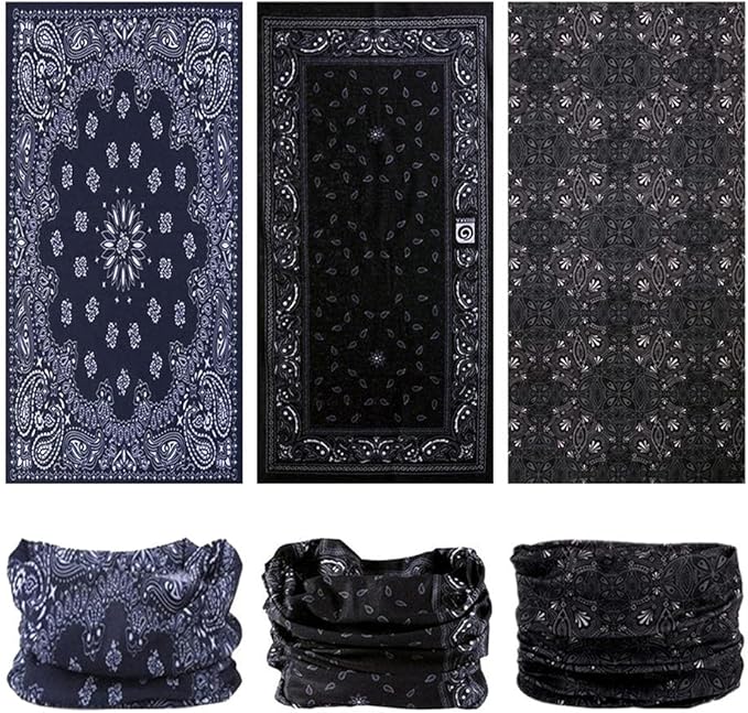 Headband Neck Gaiter Head Wrap Headwear Face Mask Magic Scarf Bandana for Men and Women