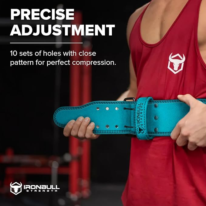 Powerlifting Belt - IPF Approved – Weight Lifting Belt 10mm - Prong Weightlifting Belt for Squats, Deadlift, and Bench Press – Lifting Belt Leather 4in for Men and Women – Back Brace for Gym, Workout, Strength Training, Strongmen & Power Lift