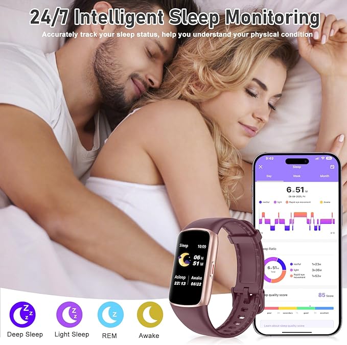 Fitness Tracker with 24/7 Heart Rate, Blood Oxygen, Sleep Tracker, 1.47''Waterproof Fitness Watch, Activity Tracker with Step Tracker for Women Men