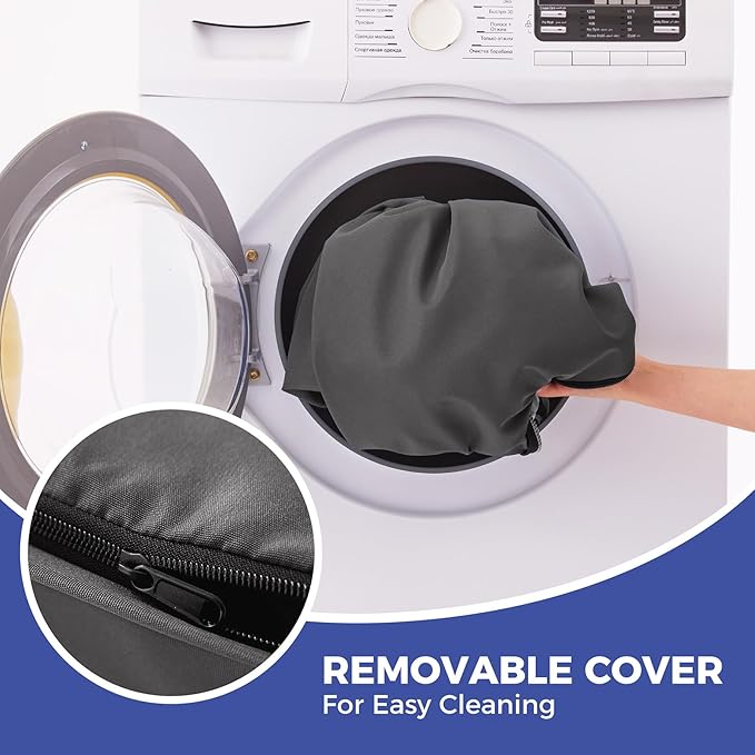 Outdoor Bench Cushions for Outdoor Furniture, 59x18x3 Inch, Waterproof Bench Pillow, Fade Resistant Long Bench Seat Pads for Garden, Indoor, Porch Swing, Dark Grey