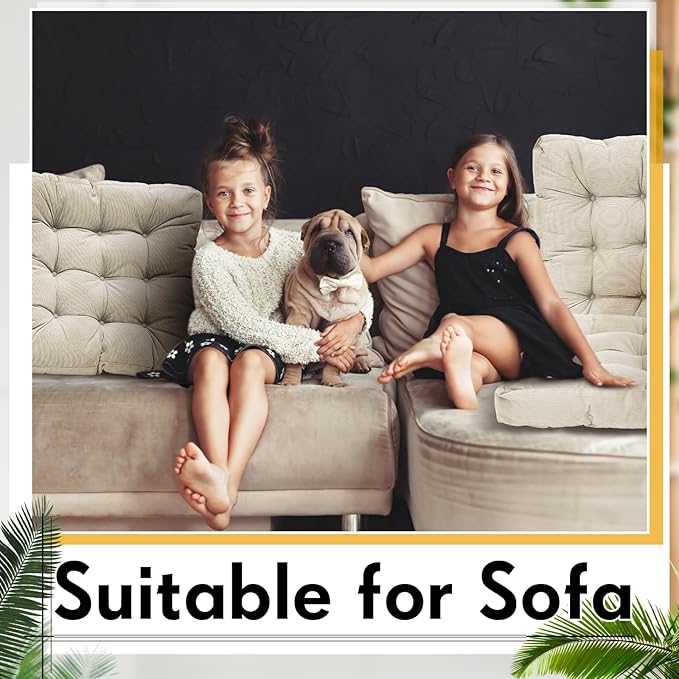 Jerify Floor Pillow Cushions 22 x 22 Inch Round Square Large Meditation Floor Pillow for Classroom Adult Meditation Picnic Party Cushion for Seating Gift Christmas(Square,Beige,2 Pcs)