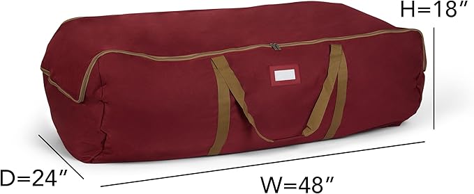 Covermates Keepsakes - Storage Duffel Bag - Heavy Duty Polyester - Reinforced Handles - Closet Storage, Red