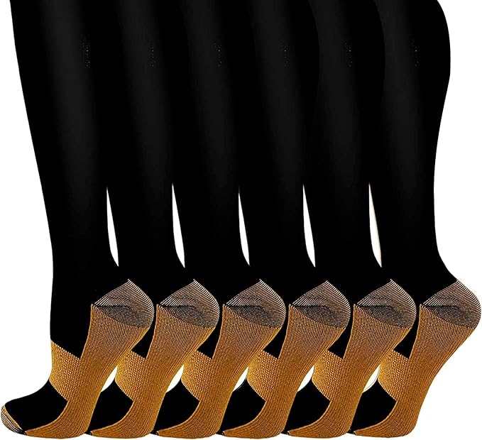 bropite Compression Socks for Women & Men Circulation-Support Knee High Socks 20-30 mmhg-Best for Running,Medical,Nurse,Travel