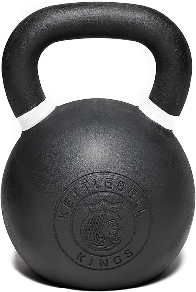 Kettlebell Kings Powder Coated Kettlebell Weights - 9-97 lb Strength Training Kettlebells for Men and Women - Hand Weights Workout Gym Equipment - Weights Set for Home Gym- New