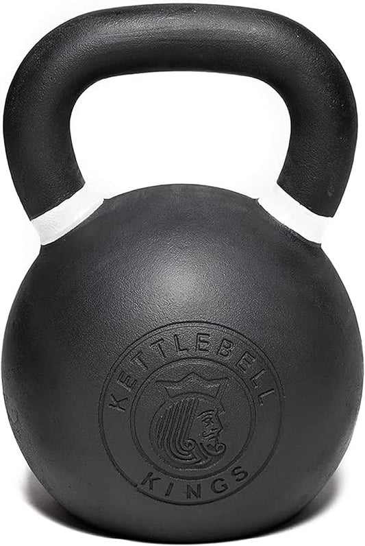 Kettlebell Kings Powder Coated Kettlebell Weights - 9-97 lb Strength Training Kettlebells for Men and Women - Hand Weights Workout Gym Equipment - Weights Set for Home Gym- New