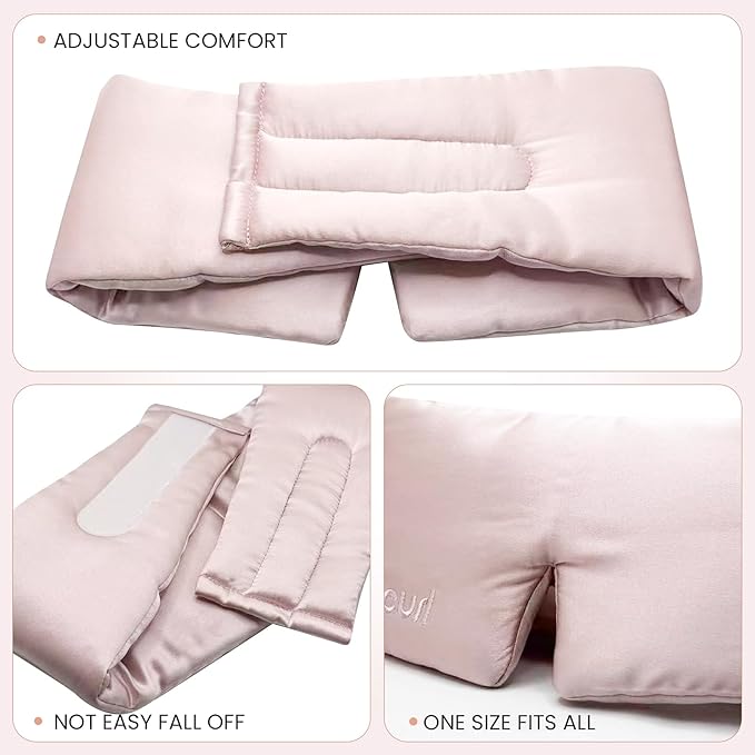 Eyelash Sleeping Mask for Lash Extensions 23 Momme 100% Mulberry Silk Sleep Mask, Soft Pressureless, Blackout Sleep Mask for Side Sleeper All Night Sleep, Travel Accessories for Women