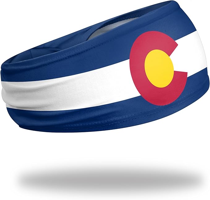 Suddora State Flag Tapered Headbands - Workout, Sports, Costume and State Pride