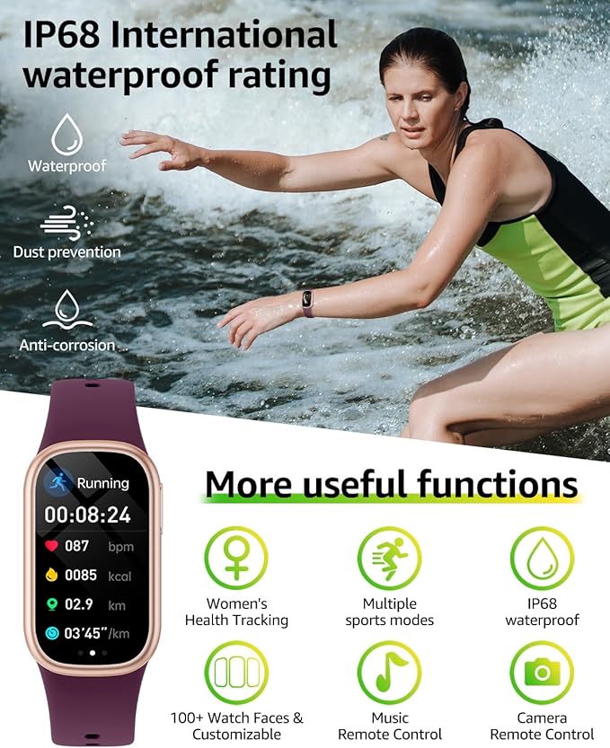 Fitness Tracker (Answer/Dial Call), Smart Watch with 1.47" HD Touch Display, 130+ Sport Modes Activity Tracker with Sleep Monitor, IP68 Waterproof Tracker for Android&iPhone Women Men