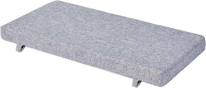 30 x14 inch Piano Bench Cushion for Indoor Shoe Storage Non Slip Picnic Bench Pad for Kitchen Dining Table Seat, Light Grey