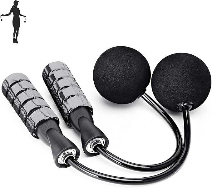 Jump Rope, Training Ropeless Skipping Rope for Fitness, Adjustable Weighted Cordless Jump Rope for Men Women Kids