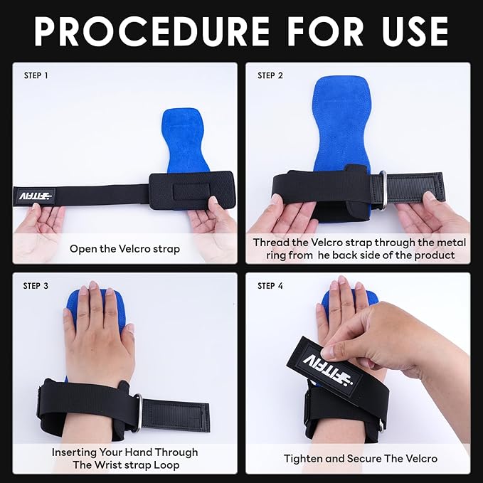 Weight Lifting Wrist Strap, Double Leather Weightlifting Wrist Straps for Gym Strength Training, Neoprene Padded Wrist Wraps - for Men & Women (Pair)