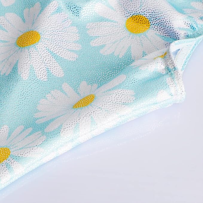 EQSJIU Leotards for Girls Gymnastics Sleeveless Sparkly Toddler Tumbling Outfits Dance Clothes Biketards for Kids 1-10 Years