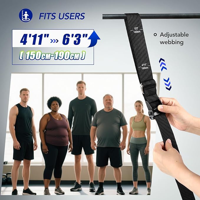 Pull Up Assistance Bands with Foot Support Pedal - 320LBS /400LBS Heavy Duty Resistance Bands Adjustable Weight/Height with 80Lbs Bands&Measured Strap for Strength Training Home Gym