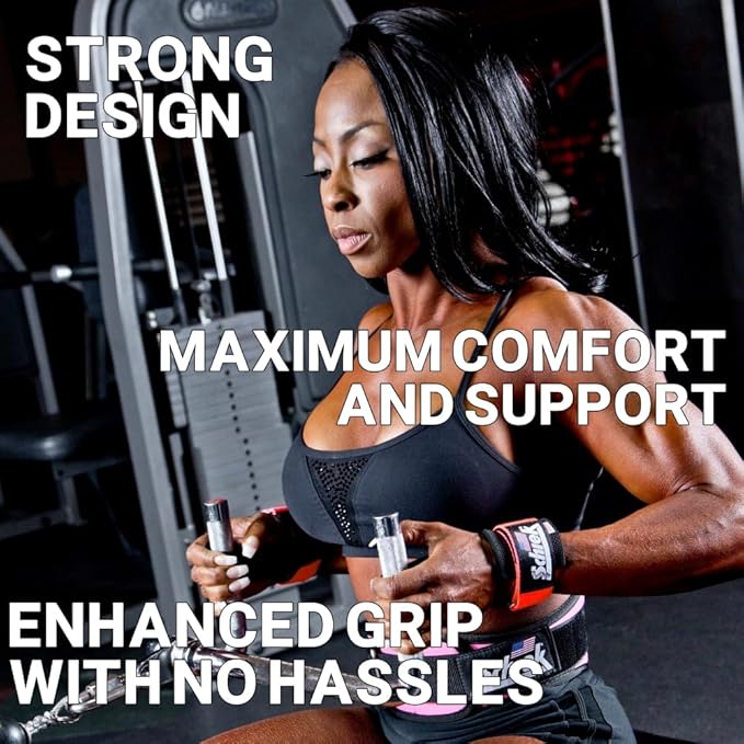 Schiek Sports 1000-PLS Deluxe Power Lifting Wrist Straps - Weight Lifting Wrist Wraps