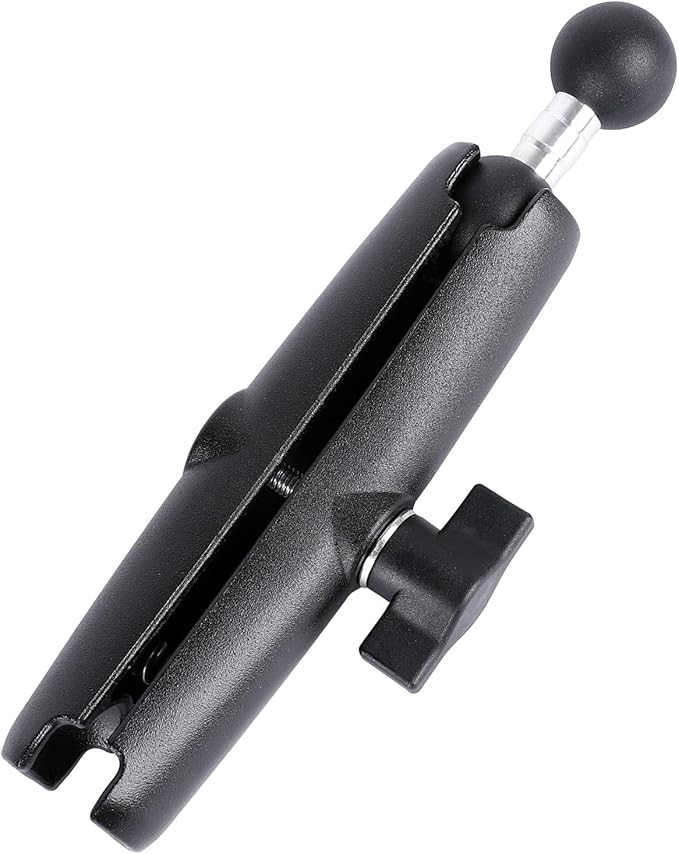 Double Socket Arm with 1" Double Ball Adapter Compatible with RAM B Size Mounts, 360° Rotation Extension Rod for Phone Holder, Tablet Mount, for Bike, Motorcycle, Truck (7.48" Long Adapter)