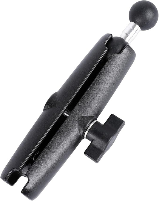 Double Socket Arm with 1" Double Ball Adapter Compatible with RAM B Size Mounts, 360° Rotation Extension Rod for Phone Holder, Tablet Mount, for Bike, Motorcycle, Truck (7.48" Long Adapter)