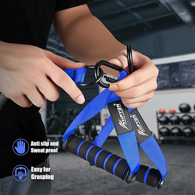 HPYGN Heavy Resistance Bands, 300LBS Exercise Bands for Working Out, Fitness Bands with Handles, Workout Bands for Men, Weight Bands Set for Muscle Training, Strength, Slim, Yoga, Home Gym Equipment