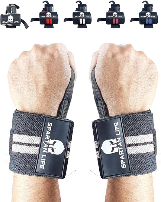 wrist wraps for weightlifting men & Women 18" Professional Quality Wrist Support with Heavy Duty Thumb Loop - Best Wrap for Powerlifting Competition, Strength Training, Bodybuilding