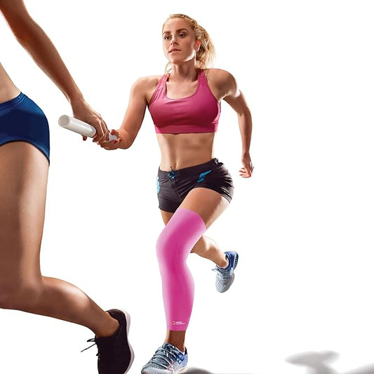 Copper Compression Leg Compression Sleeve - Copper Infused Knee Stabilizer Brace for Running, Meniscus Tear, ACL, MCL, Arthritis, Joint Pain Relief - Thigh & Calf Support for Men & Women