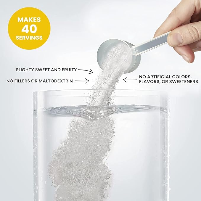 Vitalyte Electrolyte Powder Drink Mix, Isotonic Electrolyte Hydration Mix, Gluten Free Post Workout Powder Mix, Pack of 1, 35 oz., Lemon Flavor