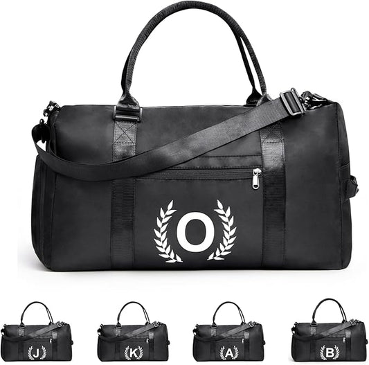 Gym Bag for Women & Men, Fitness Workout Sports Travel Duffle Bag with Wet Pocket & Shoes Compartment, Great Present for Gym Lovers