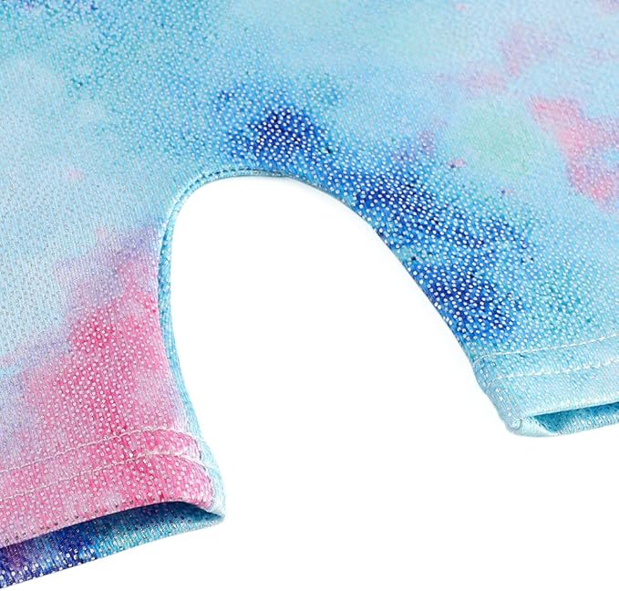 EQSJIU Leotards for Girls Gymnastics Sleeveless Sparkly Toddler Tumbling Outfits Dance Clothes Biketards for Kids 1-10 Years