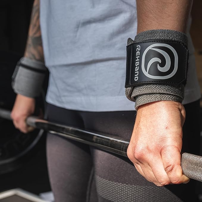 Rehband Wrist Wrap 1 Pair, Wrist Wraps Weightlifting, Training 18 inch, Wrist Wrap, Comfortable & Stabilizing Wrist Supports for Gym