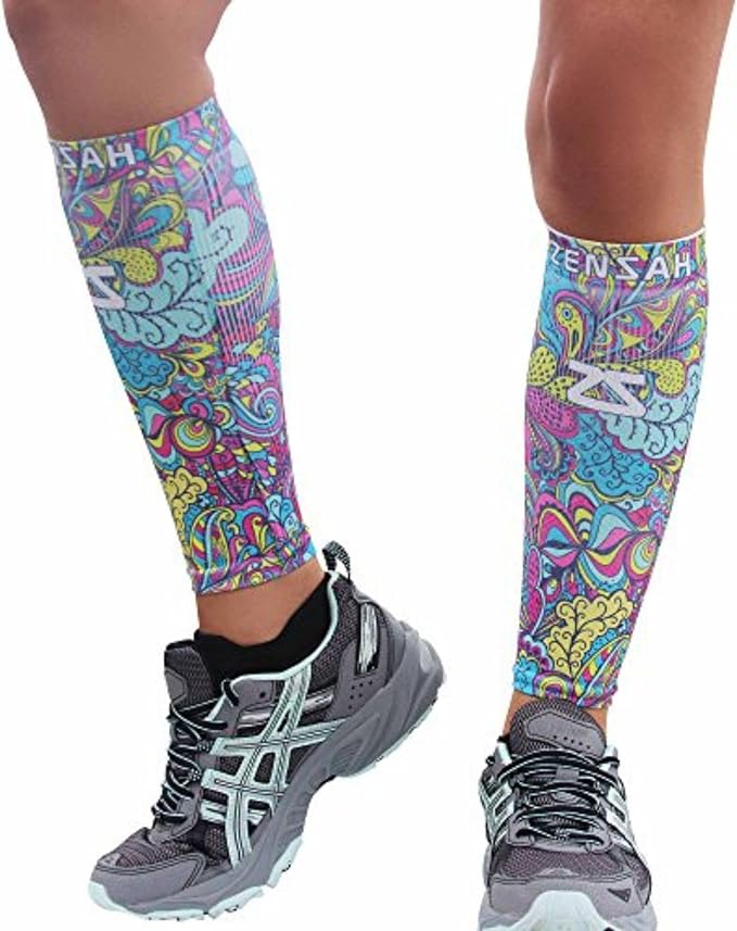 Zensah Running Leg Compression Sleeves - Shin Splint, Calf Compression Sleeve Men and Women