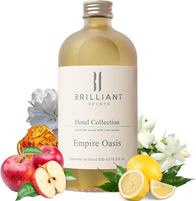 Diffuser Oil Refill, Inspired by Caesars Palace, Hotel Series Aroma Scents, Essential Oils Set for Home, Fragrance Oil for Candle Making, Home, 50 ML, Empire Oasis