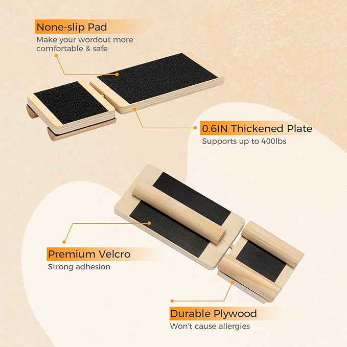 Ankle Foot Strengthener Exerciser for Sprained, Single Leg Balance Board for Physical Therapy, Plantar Fasciitis, Posture Correction and Balance Training,Including Detailed Instruction Manual