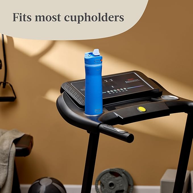 Contigo x Ally Love Ashland Chill 2.0, Stainless Steel, Spill Proof Water Bottle with AutoPop Easy Lean Lid, BPA Free, 24oz, Stellar Jay