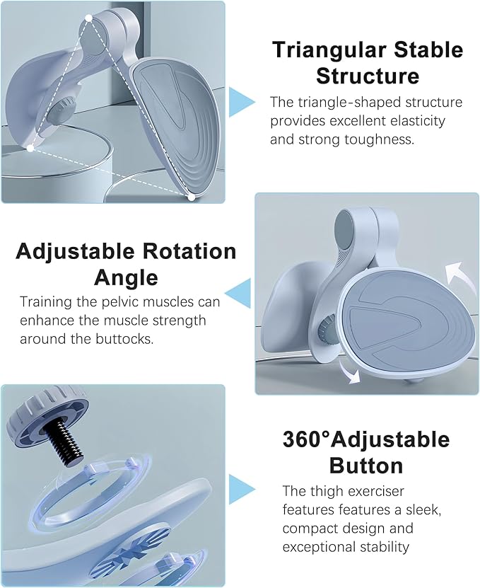 Hip Trainer Kegel Exerciser, Pelvic Floor Trainer, Kegel Trainer for Postpartum Rehabilitation, Trimmer Inner Thigh, Thigh Toner Workout