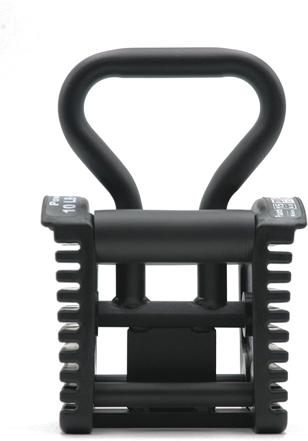 PowerBlock Pro Series Kettlebell Handle – Compatible Pro Series Dumbbells, Strength Training Accessory, for Home Gym & Commercial Use, Workout Equipment, Black