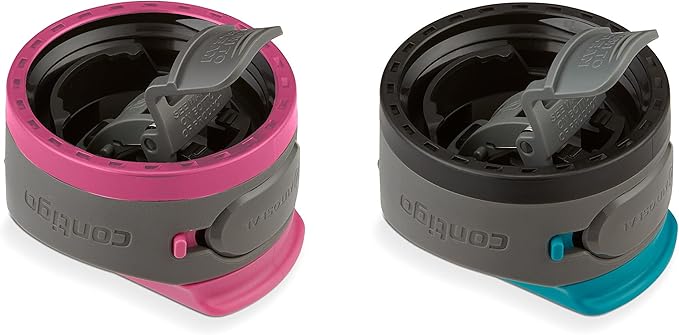 Contigo Cortland Chill 2.0 Vacuum-Insulated Stainless Steel Water Bottle Spill-Proof Lid Preserves Temperature for Hours 24oz 2-Pack Juniper & Dragonfruit Ideal for Travel and Daily Use