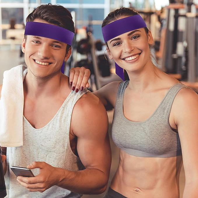 ONUPGO 18Pcs Head Ties for Men Women, Adjustable Headbands Sports Sweatband Ninja Ties Head Band, Sweat Wicking Workout Headband for Sports, Running, Tennis, Yoga, Soccer, Karate