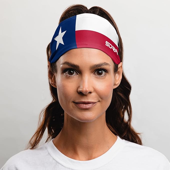 Suddora State Flag Tapered Headbands - Workout, Sports, Costume and State Pride