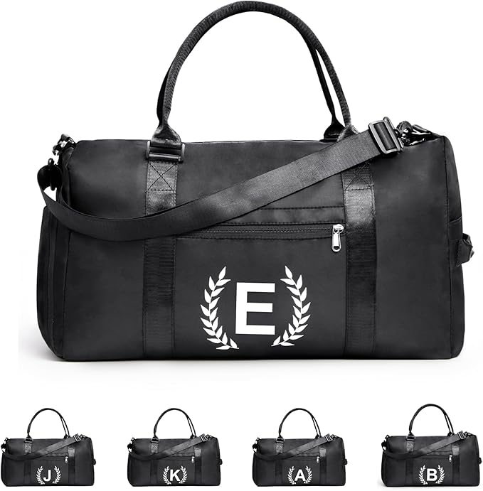 Gym Bag for Women & Men, Fitness Workout Sports Travel Duffle Bag with Wet Pocket & Shoes Compartment, Great Present for Gym Lovers